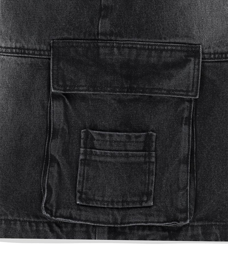 BERMUDA CARGO DENIM SHORT