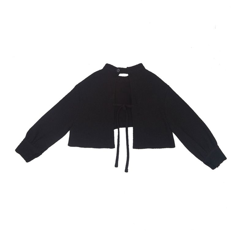 delidi(ディライディ)の「Darwin knit top (black)(Tops)」