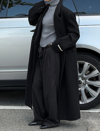 [Unisex] Max double long coat(2color)