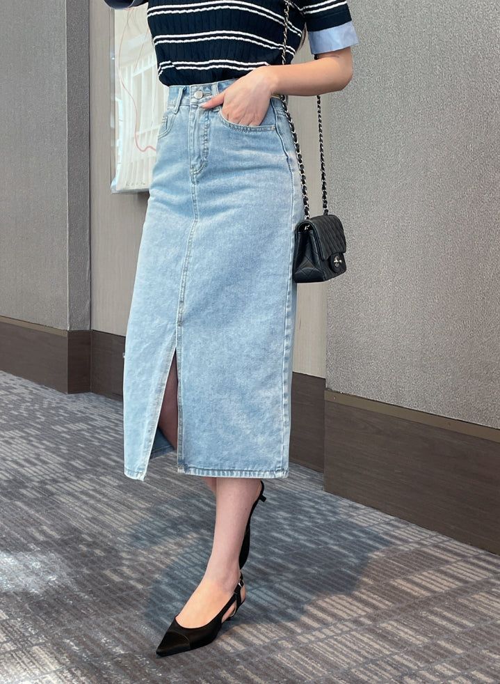 Monta Color Matching Collar Stripe Cable Knit