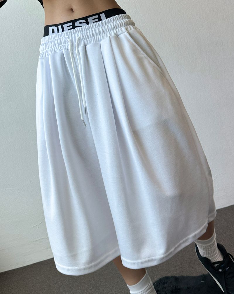 Ari Number Patch Bermuda Shorts 4color