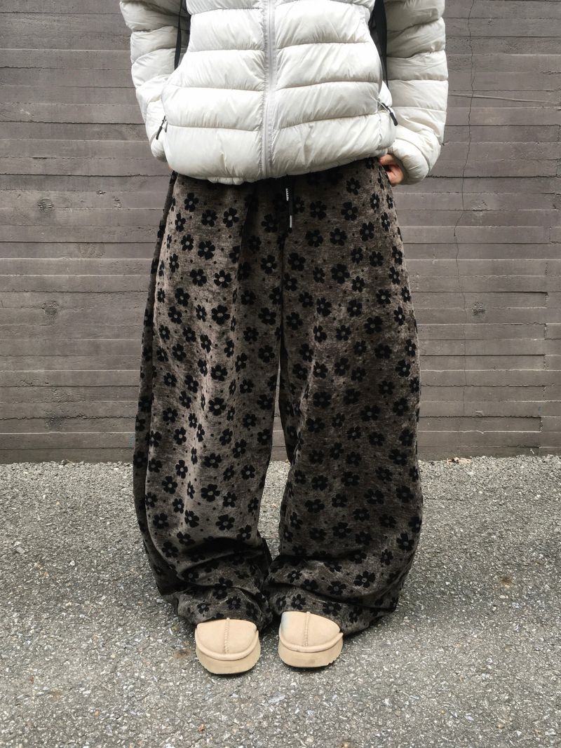 Bloom Velvet Wide Pants (2c)