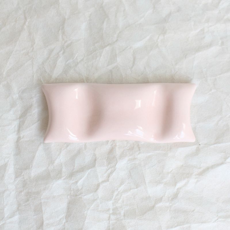 Cotton pillow : baby pink
