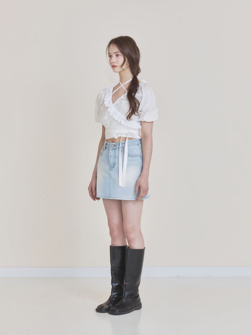 Rosie wrap blouse (Ivory)