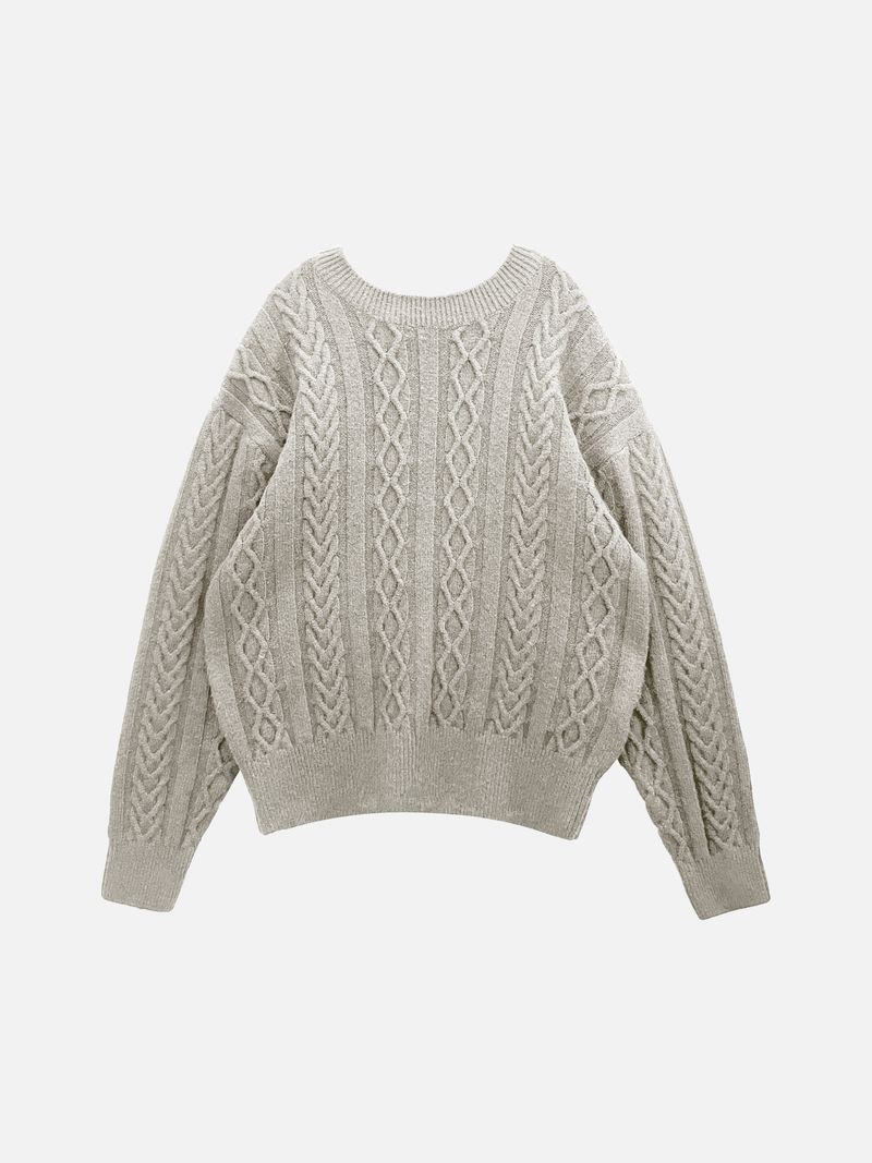 Leeum Fisherman Wool Knit 4C