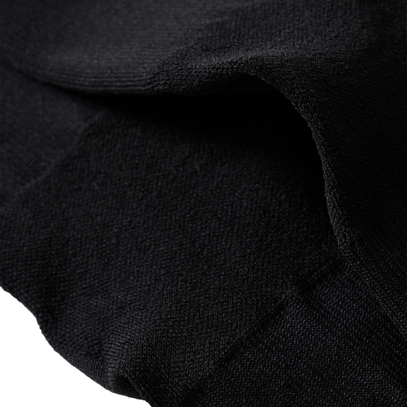Daily Two-Tone Running Crew Socks - BLACK