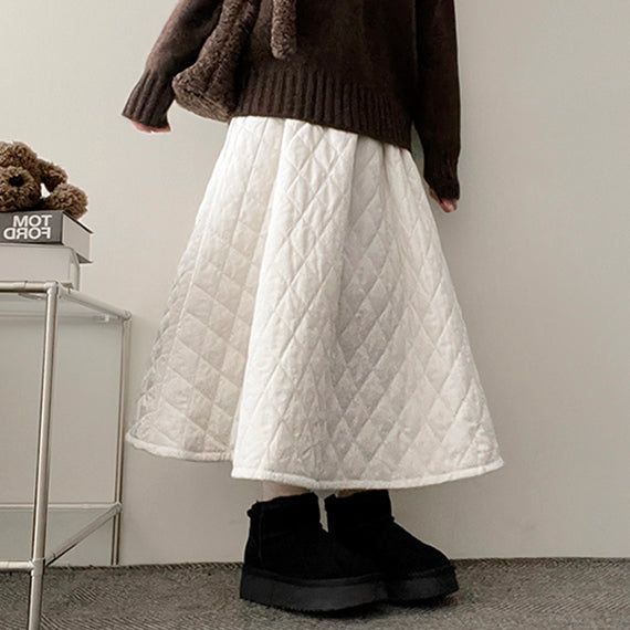 hijjoo（ハイチュー）の「May Quilting Banding Long Skirt（Skirts）」