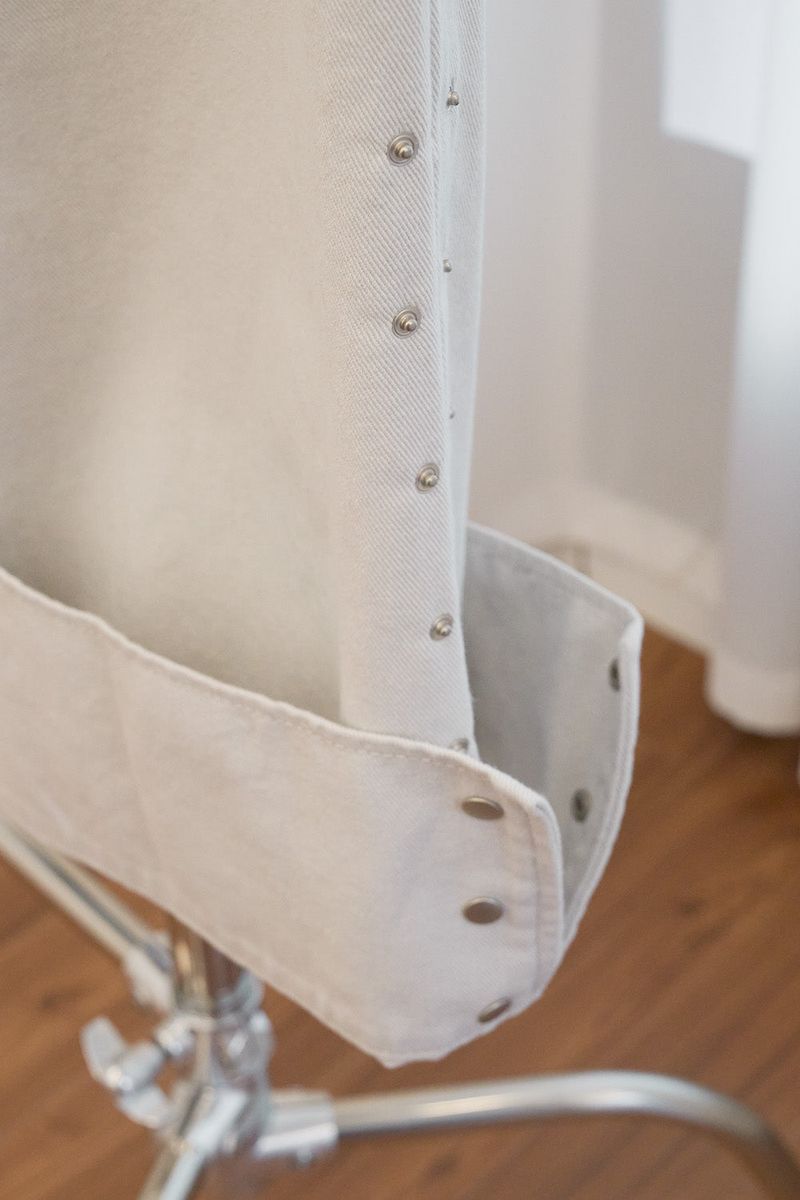 スナップボタン ディテール スリットパンツ (Light Gray/2size)