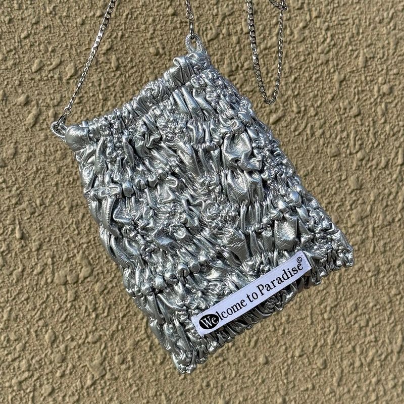Sha-pei Rumple Bag (Silver)