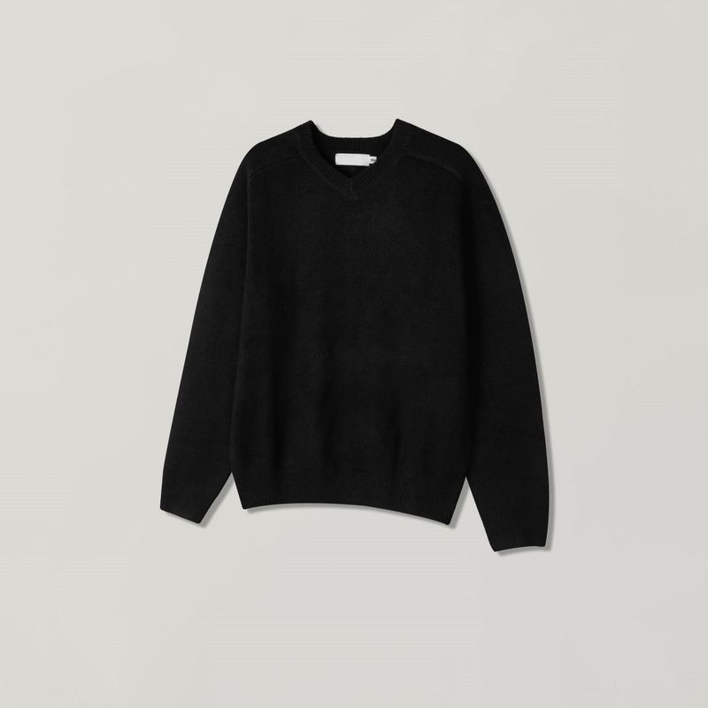 Settle line v-neck knitwear