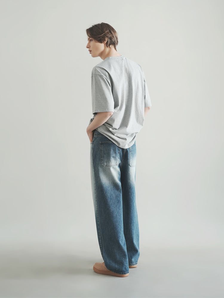 M195 POINT WIDE DENIM PANTS