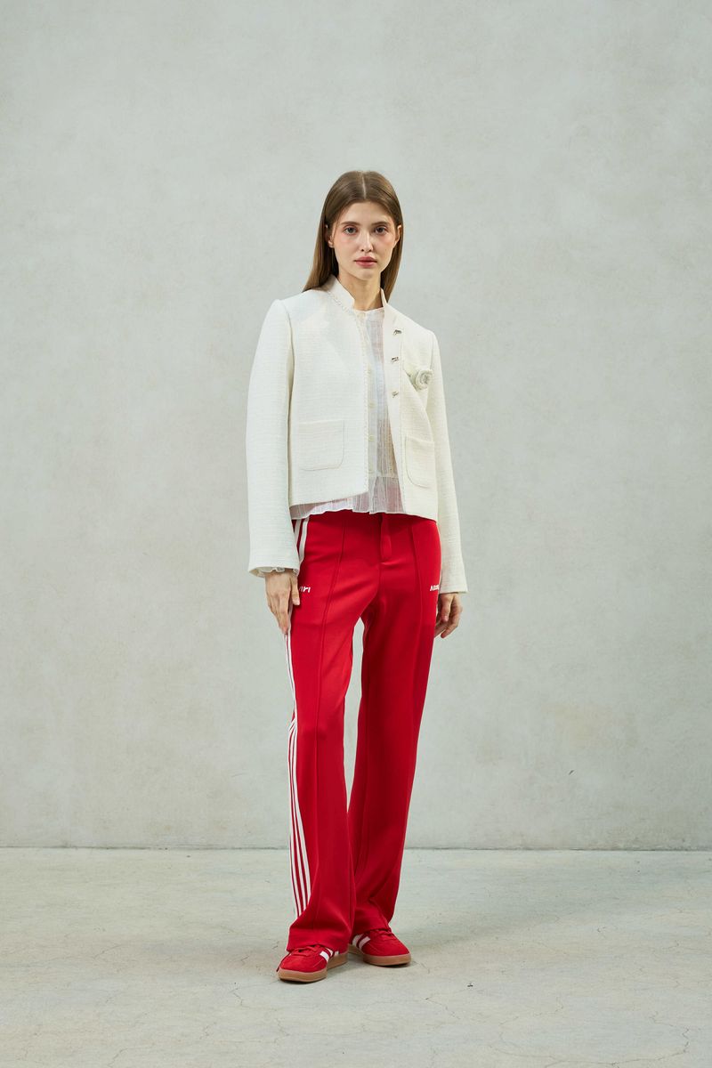 AGLOW TWEED JACKET / WHITE