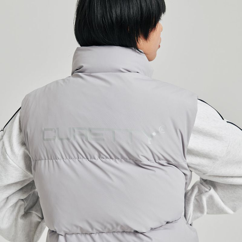C BASIC PUFFER VEST_GREY