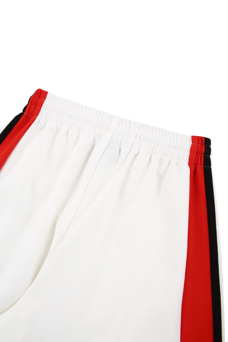 White Red Line Track Pants