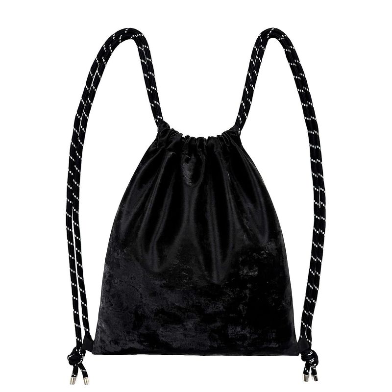 Bohemian Keyring Gym Sack [Black Suede]