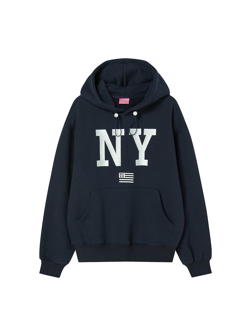 NY FLAG HOODIE NAVY