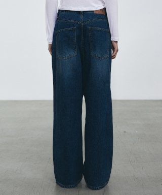 UNBALANCE DENIM PANTS_BLUE