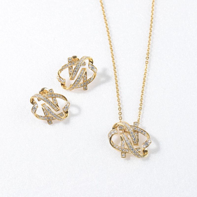 Authentique Necklace Silver (Plated Yellow gold)