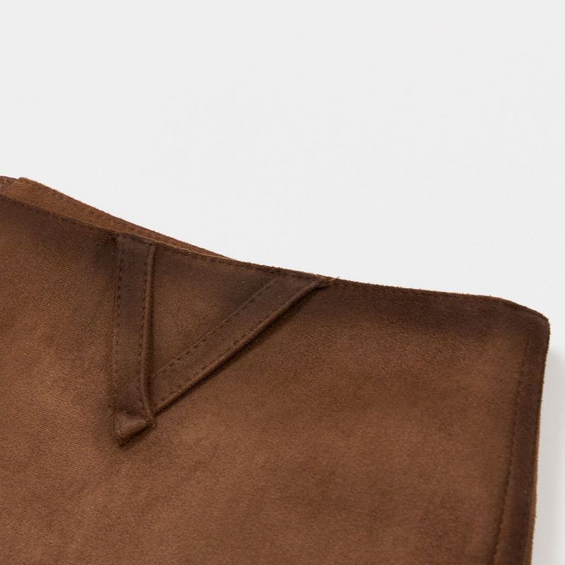 OIL BRIDGE SUEDE SKIRT BROWN