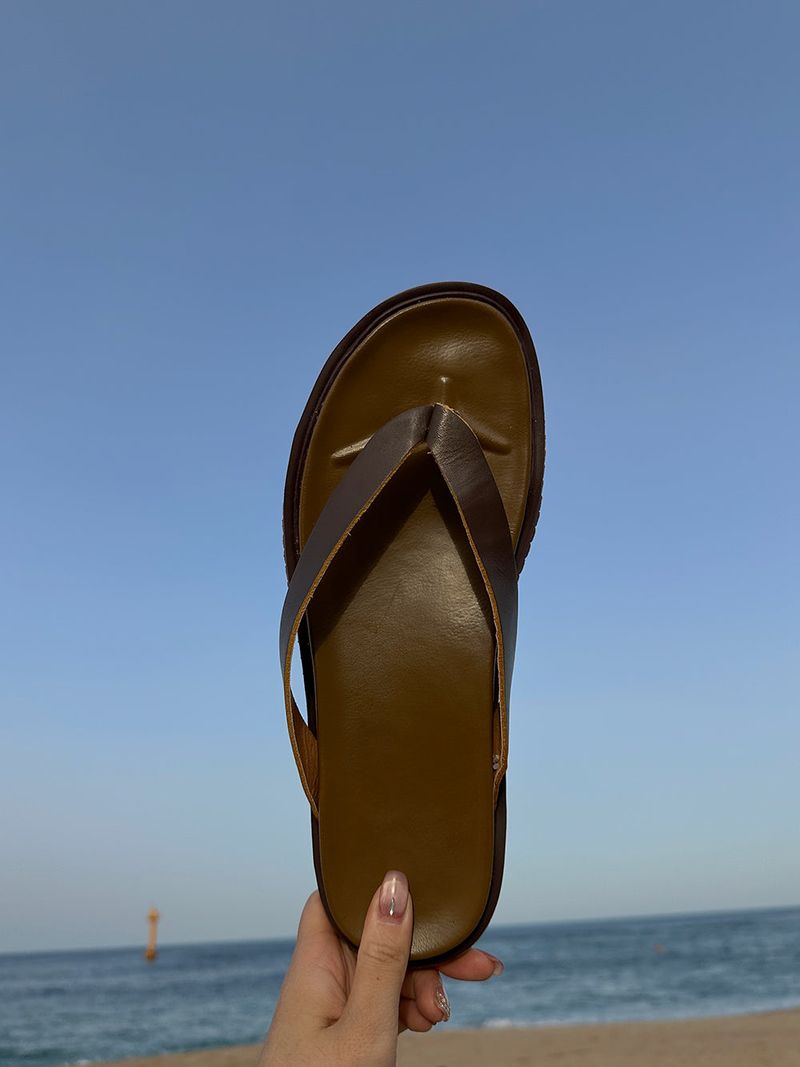 ASCLO Classic Leather Flip Flops (2color)