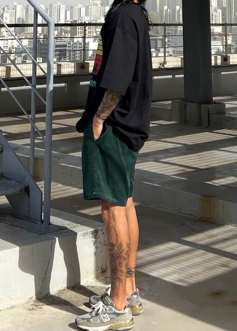 Corduroy half Pants 8COLOR