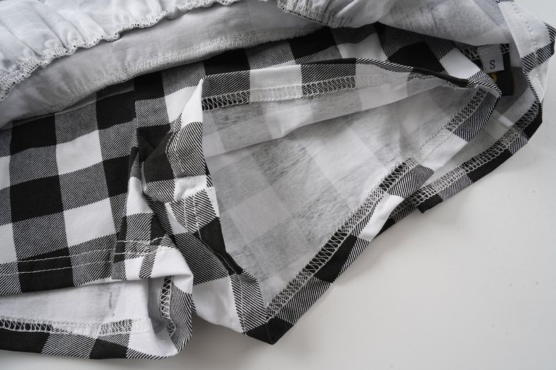 Evania Check Ruffle Skort