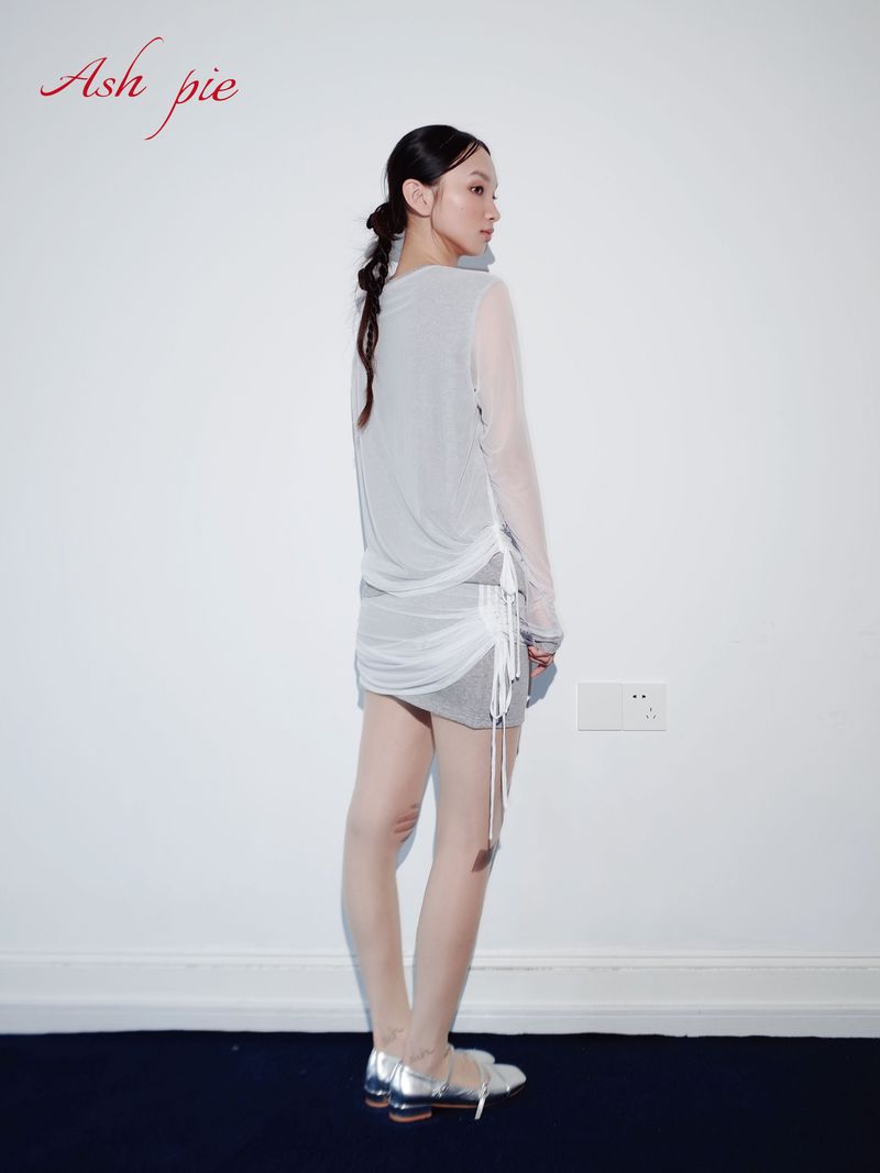 Drawstring skirt
