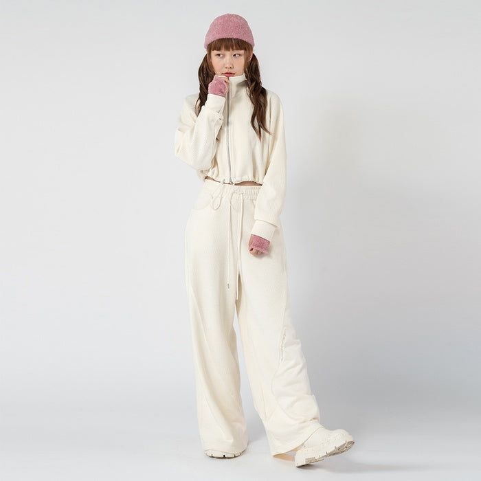 MARTIN VELVET WIDE JACKET_IVORY