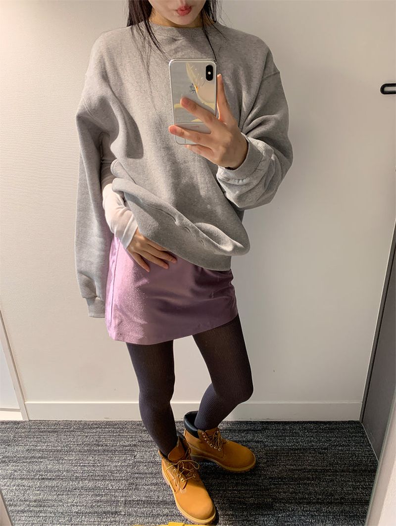 SATIN PEARL MINI SKIRT (3C)