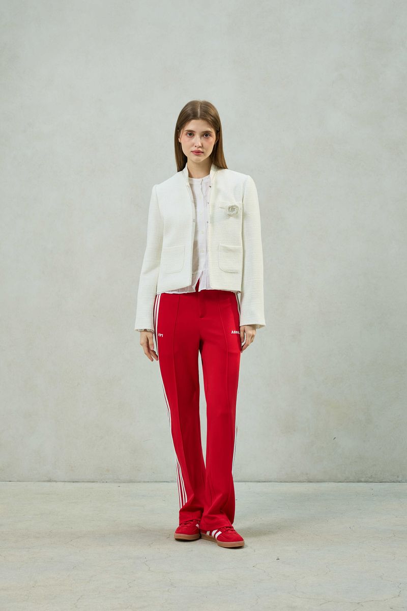 AGLOW TWEED JACKET / WHITE