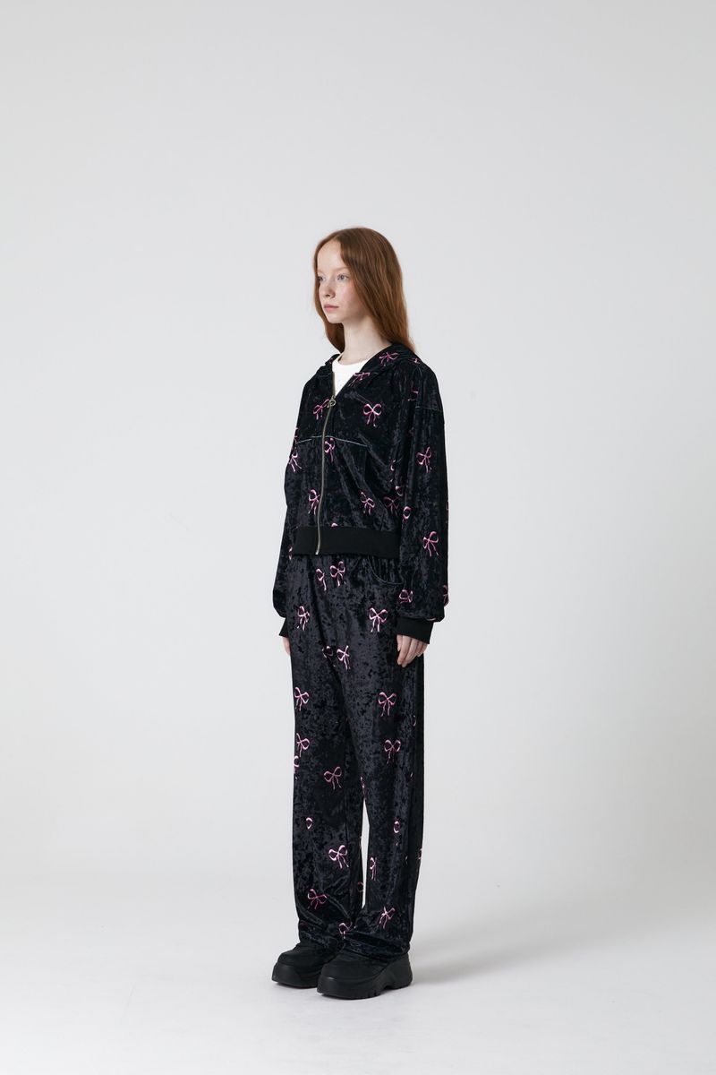 RIBBON VELVET PANTS
