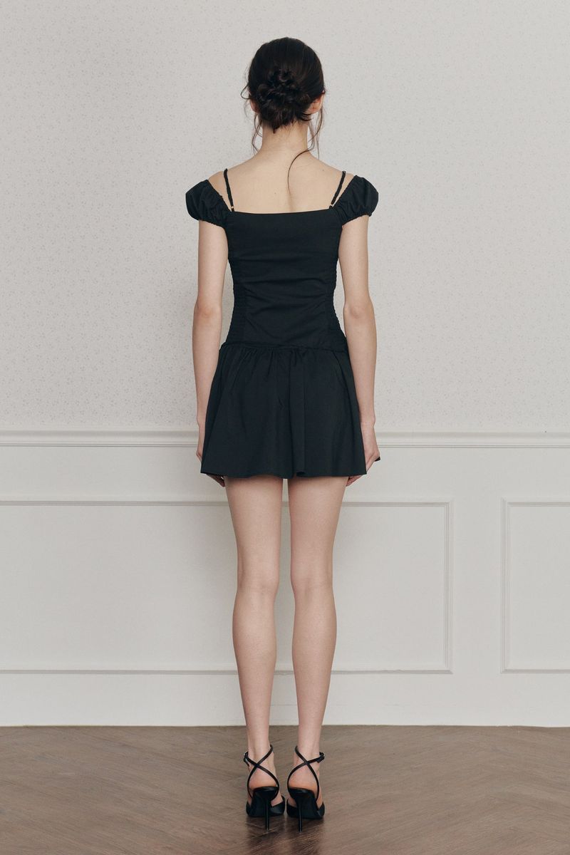 WENDY RIBBON DRESS black