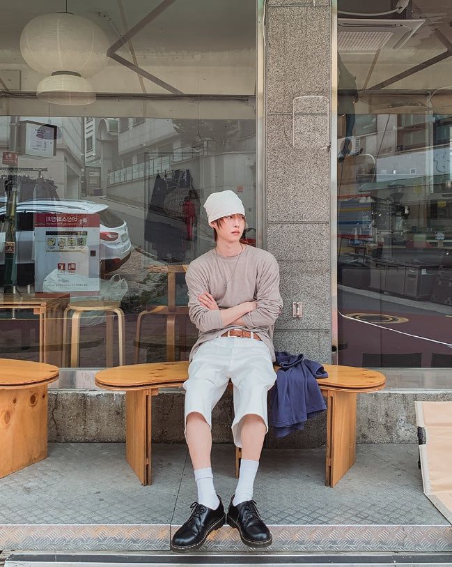 Lowd Adjust Wide Denim Bermuda Pants