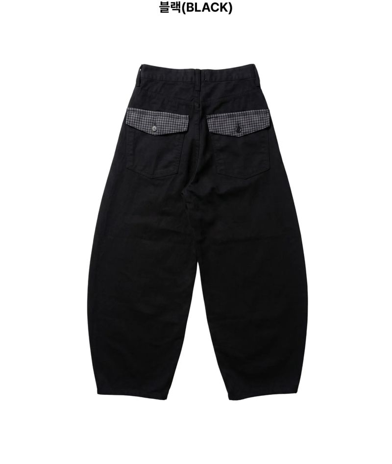 Muro Check Pocket Curved Pants