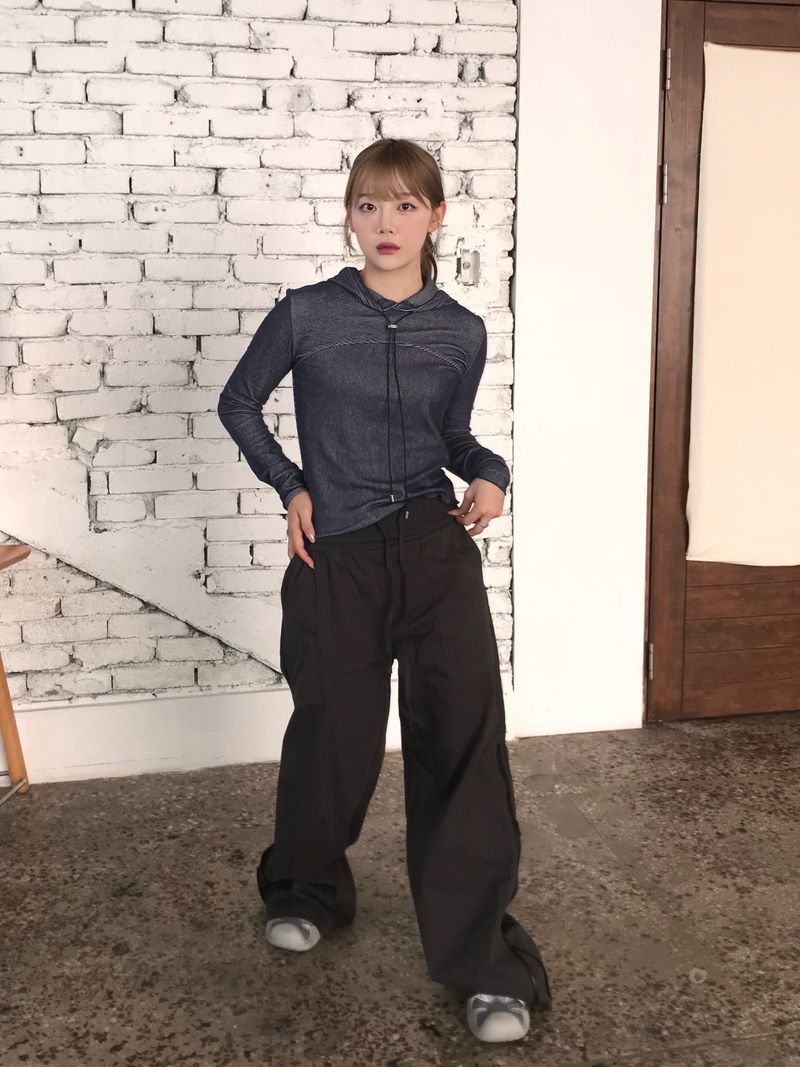Nicole zipper banding pants