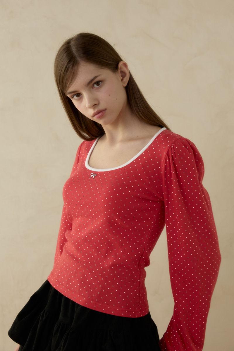 DOTTY RIBBON T-SHIRT