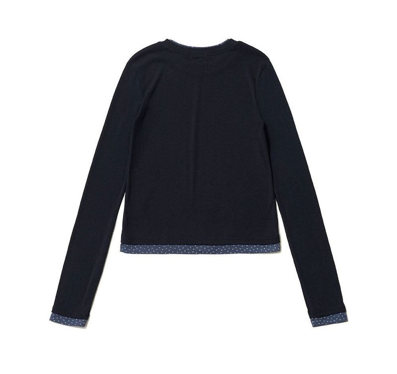 STAR LAYERED LONG SLEEVE - NAVY