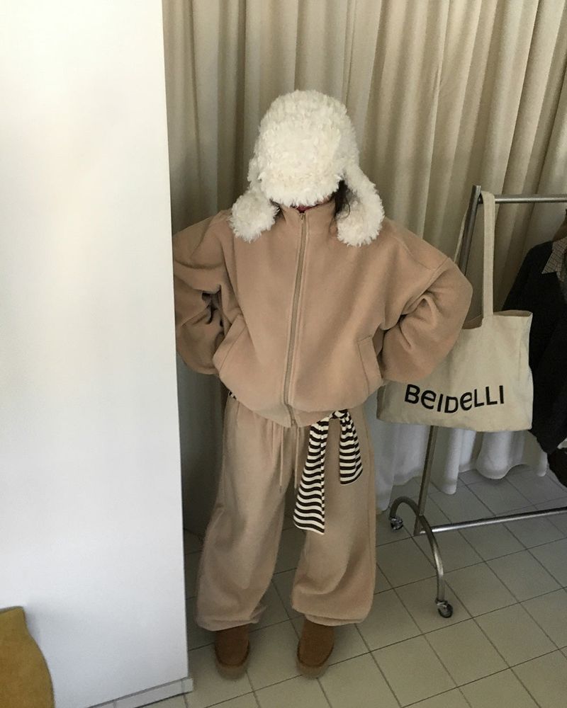 [ORIGINAL] WINDY ZIP-UP FLEECE SET