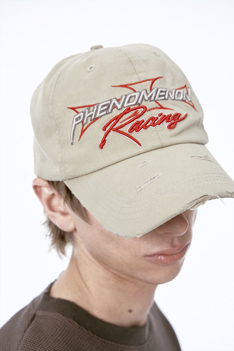 ETCE（イーティーシーイー）の「RACING PHENOMENON CAP (BEIGE)（Hats）」