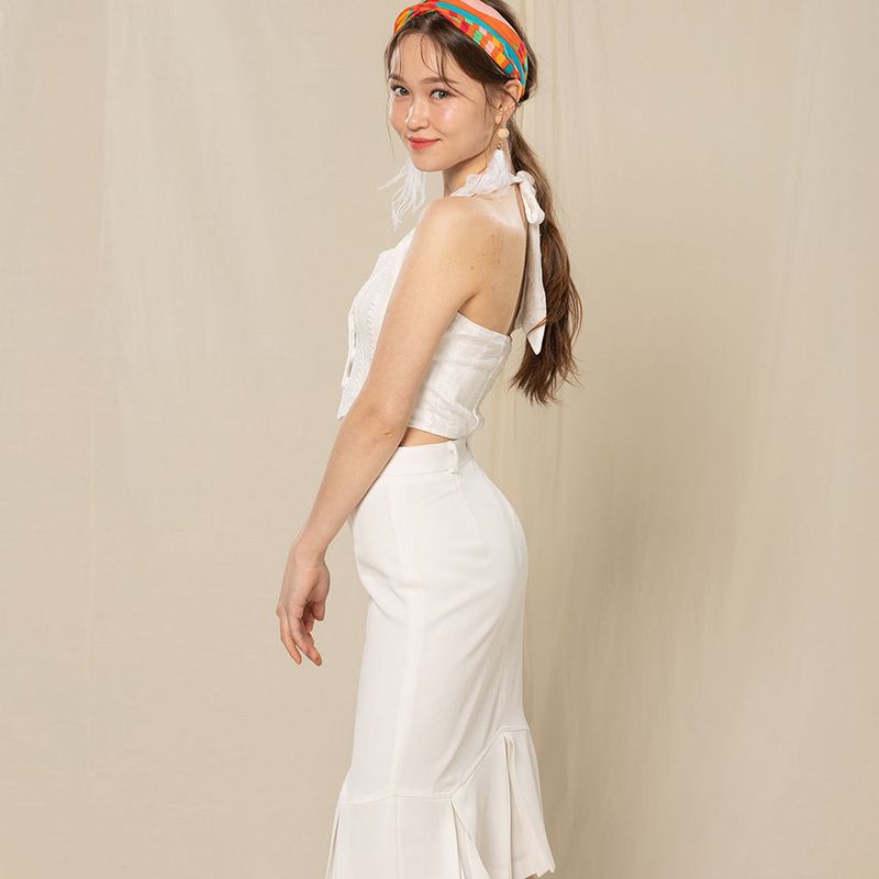 PLEATS SKIRT (WHITE)