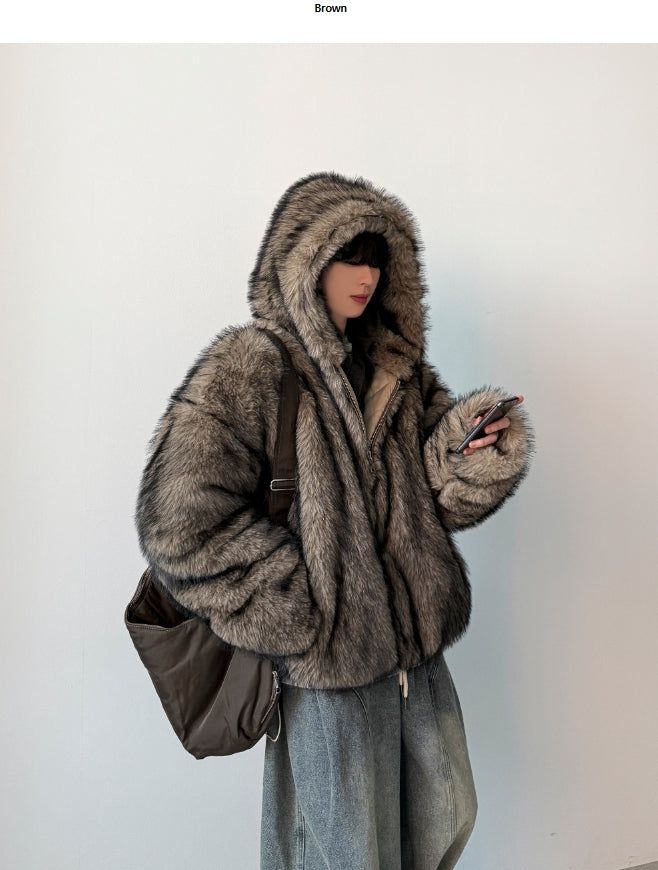 YOURNUS（ユアナス）の「Balian Wolf Fur Jacket（Jackets/Outerwear）」