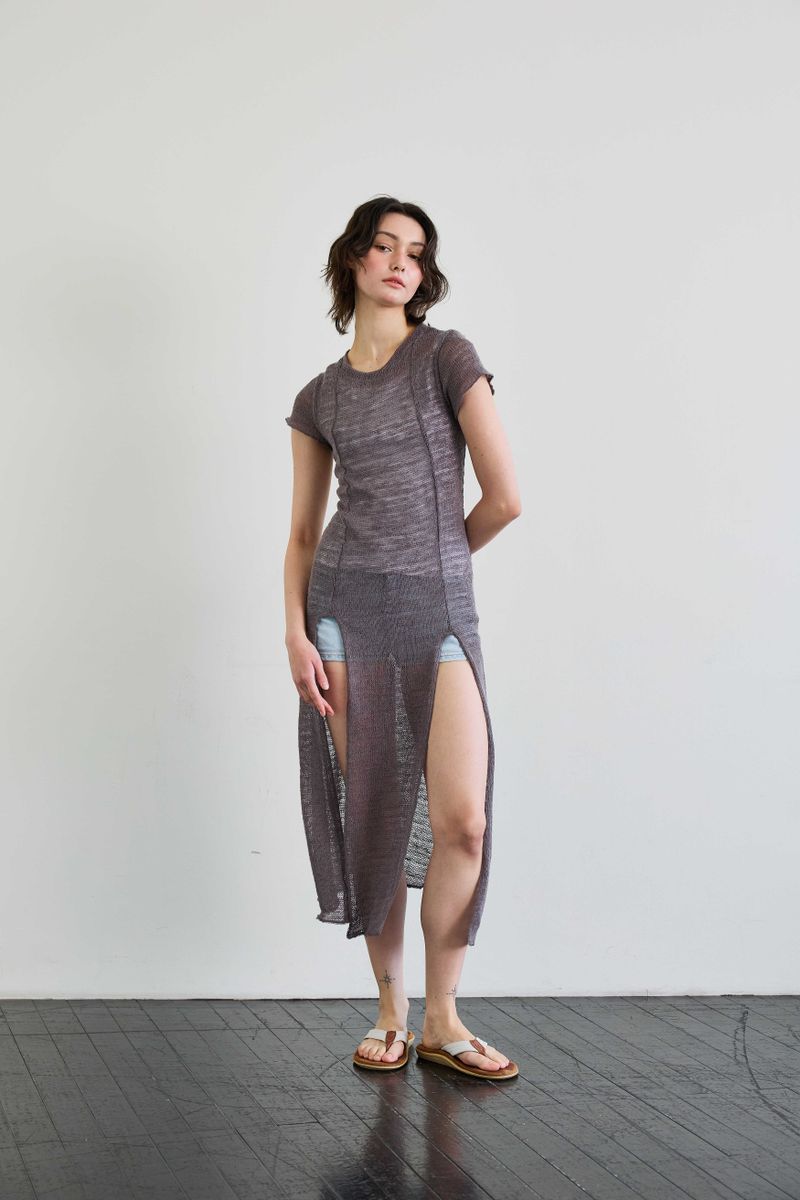 WITTY KNIT ONE-PIECE / MOCHA