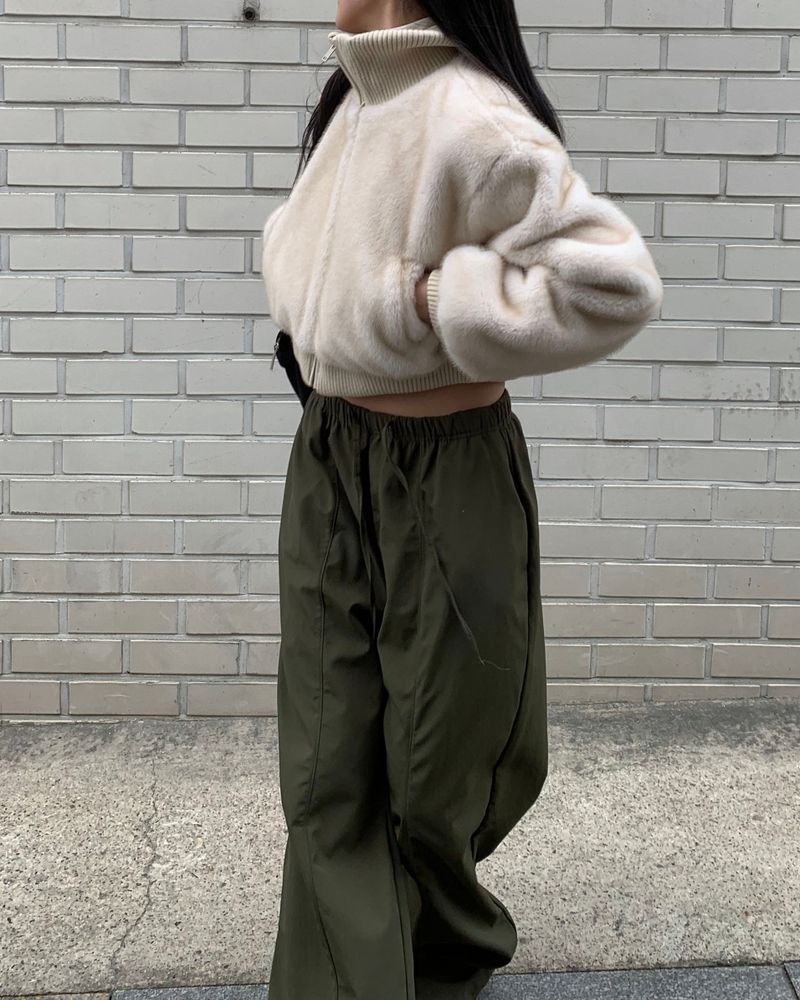 knit polar fur jumper