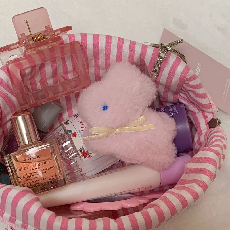 Bunny Popo Doll Keyring (strawberry sugar)