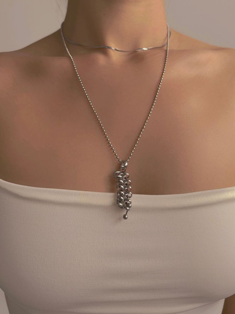 BUZZERBE(ブザービー)の「piercing (8) weave necklace(Accessories)」