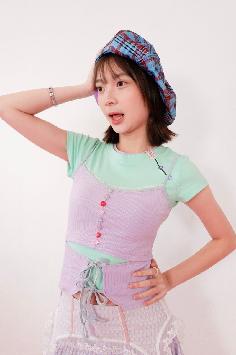 Double Scoop Camisole (Purple)