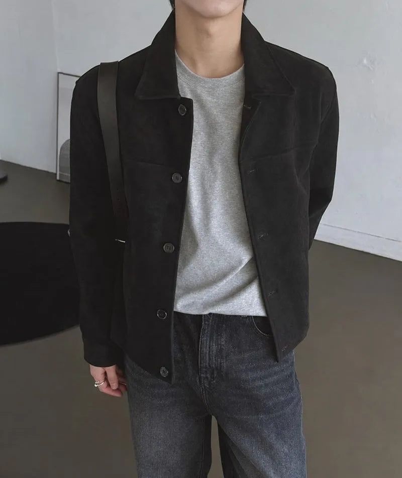 ASCLO（エジュクロ）の「[A-O0345] オフスウェードジャケット (2色)（Jackets/Outerwear）」