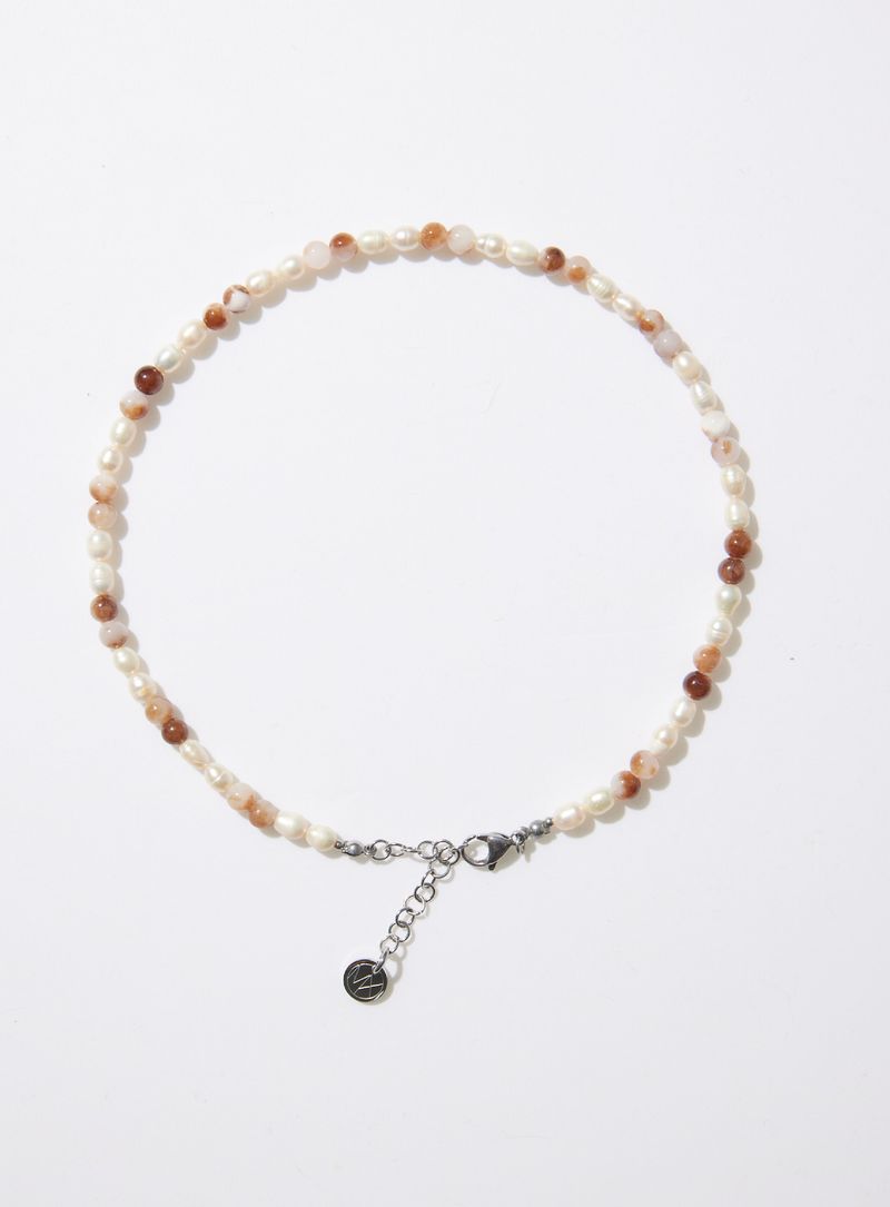 MIXTURE.(ミクスチャー)の「MP018 FRESHWATER PEARL WITH NATURAL STONE NECKLACE(Accessories)」