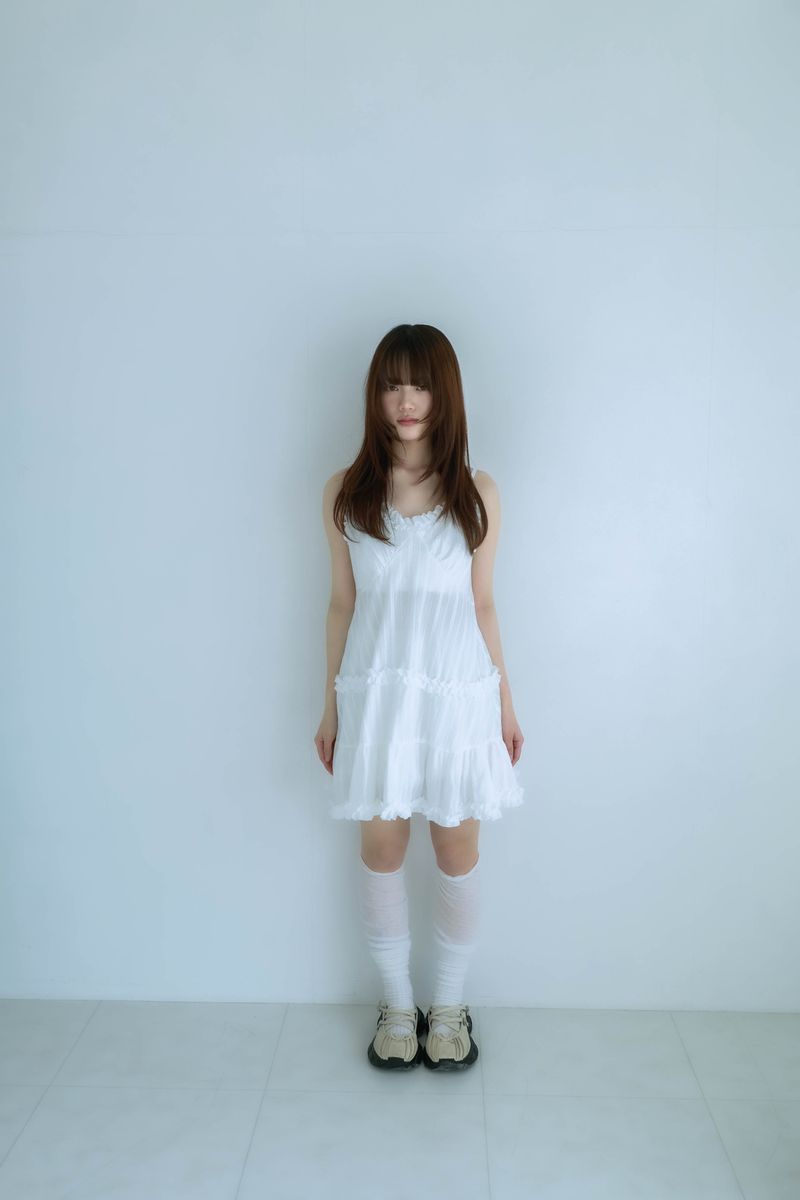 frill cami onepiece(white)