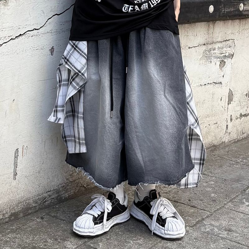 PEARCLAN（ペアクラン）の「wrap check denim bermuda（Pants）」
